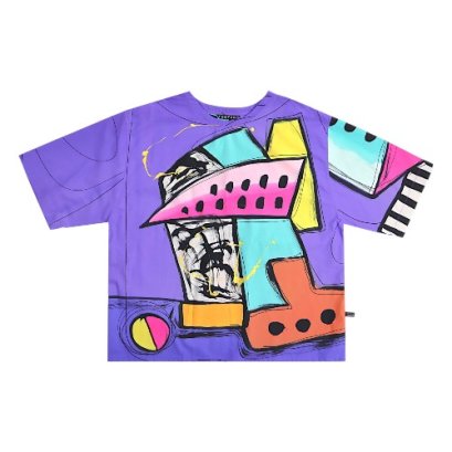 Over size t-shirt - Purple : Geo Article