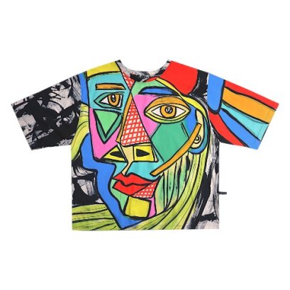 Over size t-shirt - Multicolor : Imaginary Face