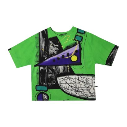 Over Size T-Shirt - Green : Electric Construct