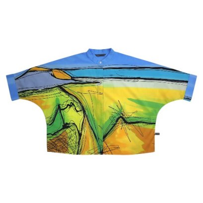 Woman bat wing Shirts - Blue : Sketches from the Horizon