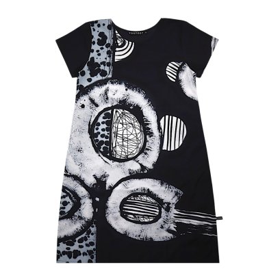 Woman Dress - Black : The Monochrome Eclipse
