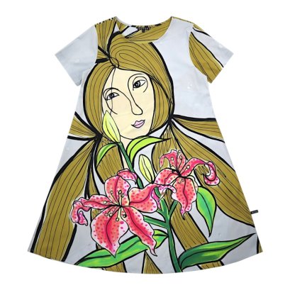 Woman Dress - Grey : Pink Lily Maiden