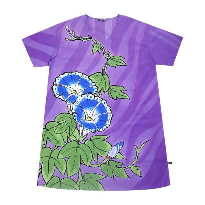Women Tunic dress - Purple : The Morning Glory Violet Dream