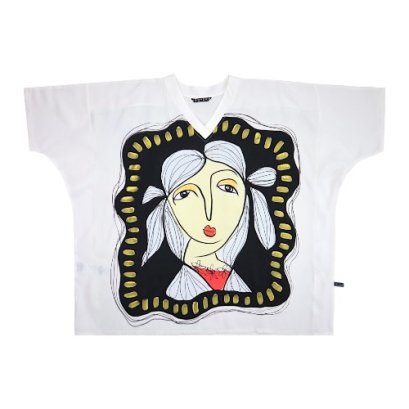 Woman  Blouse - White : Lady Framed in Shadowlight