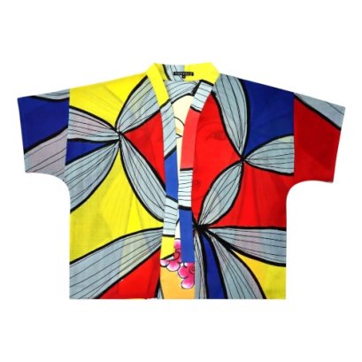 เสื้อคลุมกิโมโน - หลากสี : ลายใบหน้าของการผลิบาน