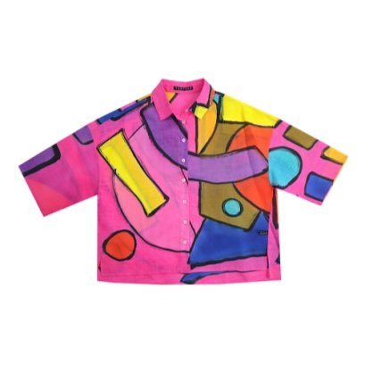 Woman Casual shirts - Pink : Joy of Geometry