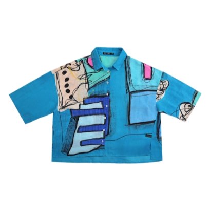 Woman Casual shirts - Blue : Keyboard Breeze