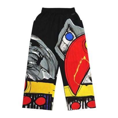 Woman Relax Pants - Black : Color Rhythm on Black