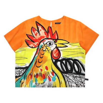 Woman Crop Top - Orange : The Sovereign of Color