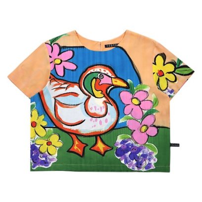 Woman Crop Top - Orange : Daisy Duckling