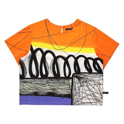 Woman Crop Top - Orange : Chaos & Order