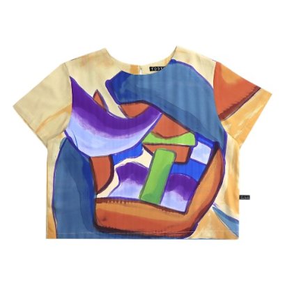 Woman Crop Top - Cream : City Maze