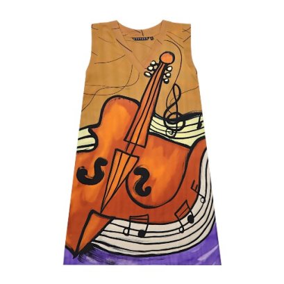Woman Sleeveless Dress - Brown : Arco Romantico