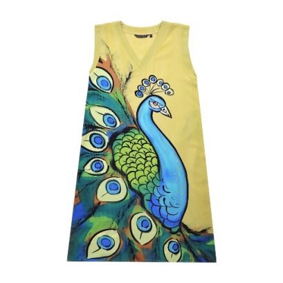 Woman Sleeveless Dress - Gold : The Proud Peacock