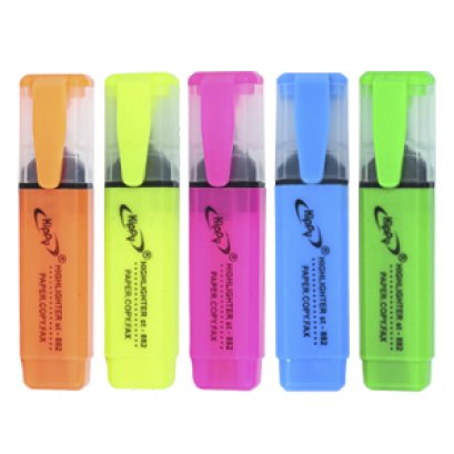 kippy ปากกาไฮไลท์ แพ็ค 5 ชิ้น คละสี