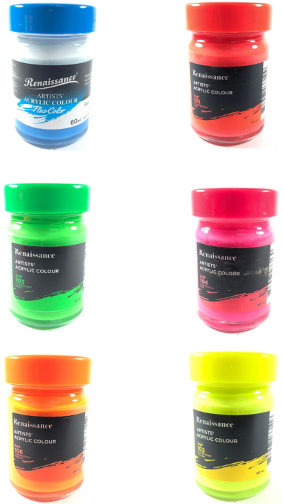 สีอะคริลิคสะท้อนแสง 60 ML. [Renaissance]