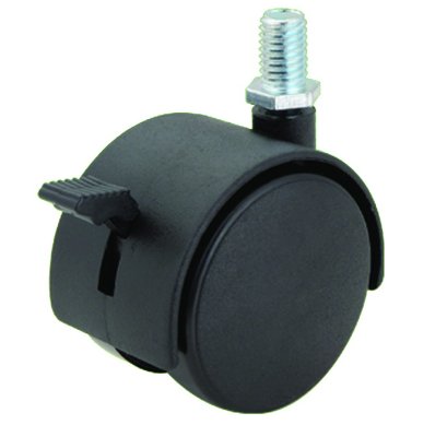 ลูกล้อไนล่อนคู่1.5นิ้ว,2นิ้ว ล้อสกรูหมุนนุ่มนวล ล้อเฟอร์นิเจอร์ ล้อโต๊ะ ล้อตู้ ล้อเตียง  ยี่ห้อTiger พร้อมส่ง