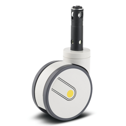 ลูกล้อคู่สื่อไฟฟ้าระบบเซ็นทรัลล็อกCentral locking2ระบบ ลูกล้อ5นิ้วแกน32มม. ลูกล้อเตียงผู้ป่วย ล้อเตียงโรงพยบาล TENTE