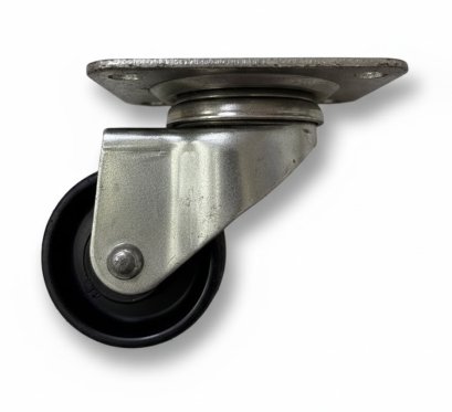 ลูกล้อ2.5นิ้ว(65มม)ไนล่อนดำแป้นหมุน ล้อเฟอร์นิเจอร์ ล้อโต๊ะ ล้อตู้ ล้อเตียง ตรา HUFA พร้อมส่ง (1ลูก)