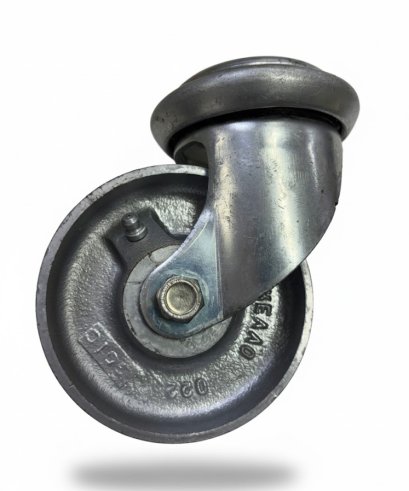 ลูกล้อเหล็ก4นิ้วขารูหมุน12.5มม.คุณภาพสูง รับน้ำหนัก 205 กก. ตรา Revvo