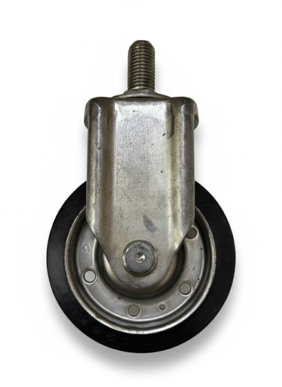 ลูกล้อ5นิ้วยางดำ ขาตายสกรูM20x40mm แกนเหล็ก คุณภาพสูง รับน้ำหนัก 100-150 กก. ตรา Gold caster