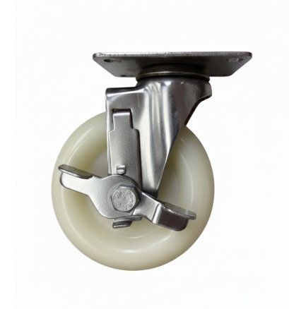 ลูกล้อไนล่อนสแตนเลสแป้นเบรก