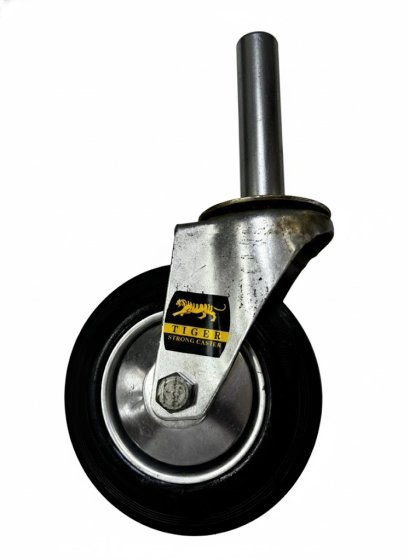 ลูกล้อยางดำแกน1/8นิ้ว