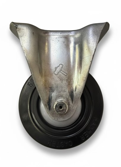 ลูกล้อ6นิ้วยางดำ แกนยางดำ  แป้นตาย คุณภาพสูง รับน้ำหนัก 230-345 กก. รุ่น 535SR-R150 ตรา Hammer