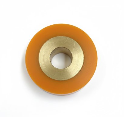 ล้อหล่อยูรีเทน ขนาด40มม.อะไหล่ล้อลิฟต์ สีเหลืองคัสตาด PAREO