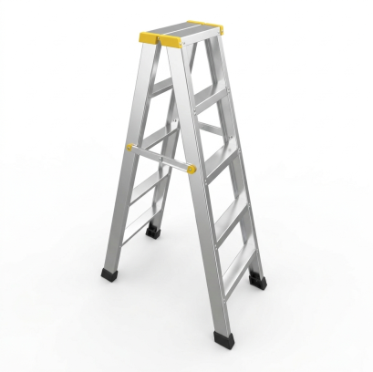 บันไดอลูมิเนียม2ทางขึ้น บันได5ขั้น บันไดช่าง บันไดพับได้ Happy Move 52208