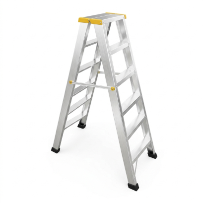 บันไดอลูมิเนียม2ทางขึ้น6ขั้น บันไดช่าง บันไดพับได้ Happy Move 52215