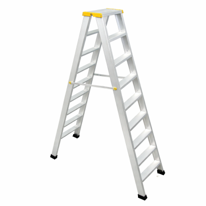 บันไดอลูมิเนียม2ทางขึ้น9ขั้น บันไดพับได้ Happy Move 52246