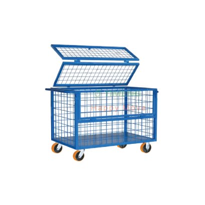 รถเข็นเหล็กมีฝาปิด