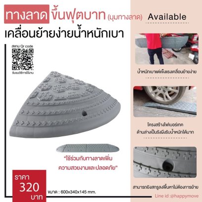 มุมทางลาดขึ้นฟุตบาท