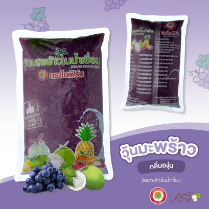 วุ้นมะพร้าว (วุ้นสี) กลิ่นผลไม้ ตราใบเฟิร์น