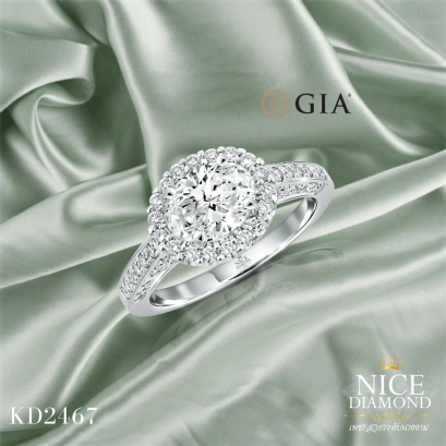 แหวนเพชรแฟนซี แหวนเพชรรูปไข่ Oval cut GIA KD2467