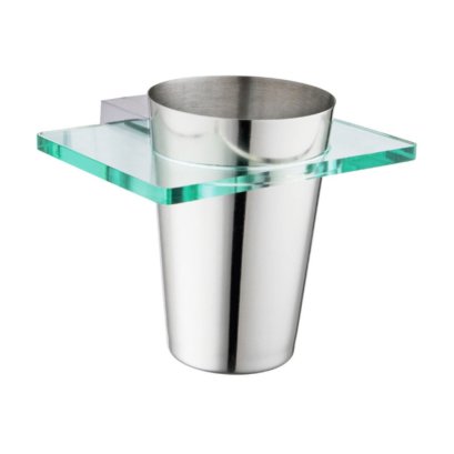 Holder + stainless glass