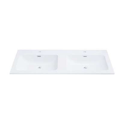 Countertop double wash basin