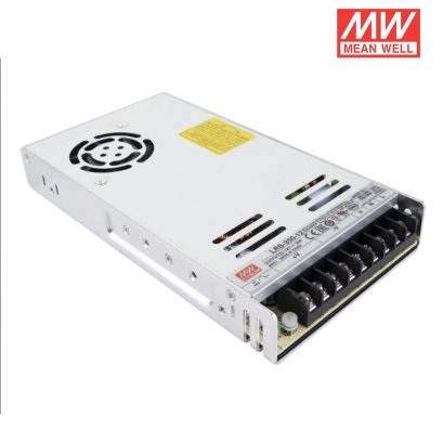 MEAN WELL Power Supply 350w. 12v model LRS-350-12 dc, 29A, 348 W, Input 90V ac to