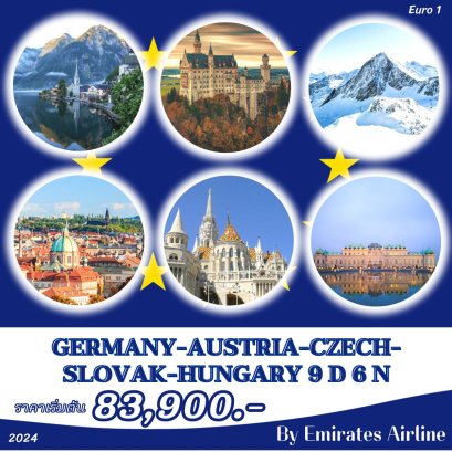 Euro01 Germany Austria Czech Slovakia Hungary 9 Day 6 Nights  ยอดเขาสตูไบกราเชีย
