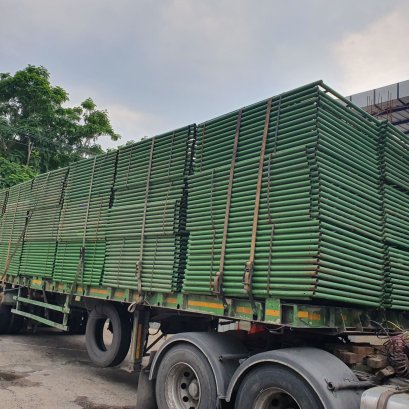 นั่งร้านครบชุด (มือสอง) สีเดิม ขนาด 1700 x 1219 mm. หนา (2.3 mm.)