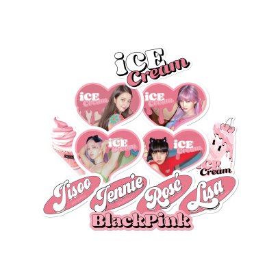BLACKPINK ICECREAM STICKER