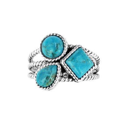 925 Sterling Silver Rock Crystal and Turquoise Fish Wire Dro, Koerbers  Fine Jewelry Inc