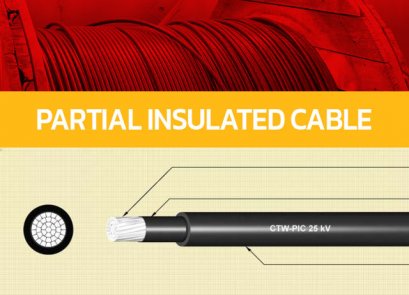 สายไฟ CTW-PIC 25 - 35 kV  Partial Insulated cable