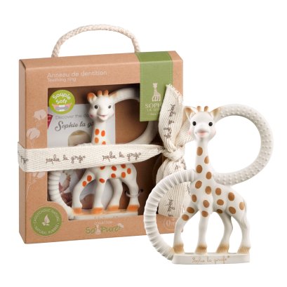 ยางกัดห่วงยีราฟโซฟี แบบนิ่มพิเศษ Teething ring So&#039;pure very soft version