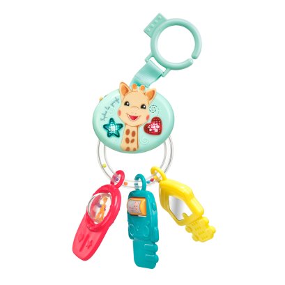 ของเล่นแขวนกล่องดนตรีพร้อมพวงกุญแจยางกัดโซฟี