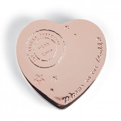 เครื่องเงิน กล่องรูปหัวใจ Rose Gold - Heart Trinket Box