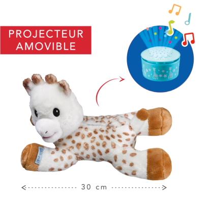 ตุ๊กตายีราฟโซฟีส่องแสงโปรเจคเตอร์ พร้อมเสียงดนตรี Light &amp; Dream Plush Sophie la girafe