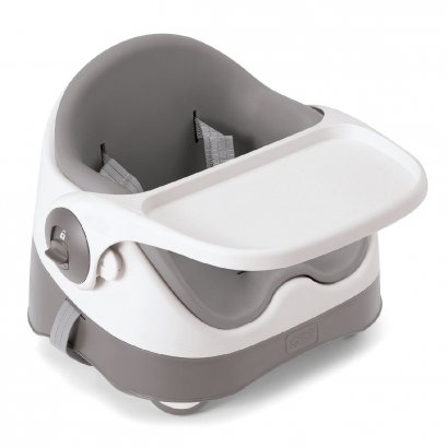 Baby Bud Booster Seat for Dining Table with Detachable Tray - Grey