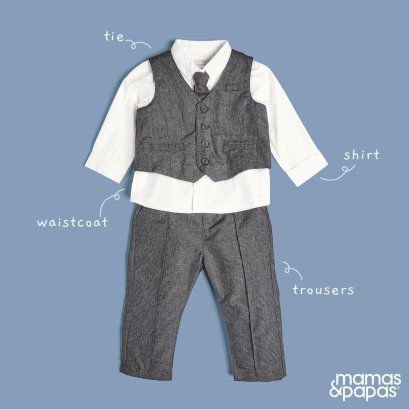 Grey 4pc Suit Set